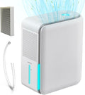 3 in 1 Dehumidifier, Humidifier & Aroma Diffuser with Air Combo One - 39Oz, Small Auto Purifier Humidity Control Quiet 27db Multifuctional Colorful Mist,for Bedroom/Bathroom/Bome/Basement(350 sq.ft)
