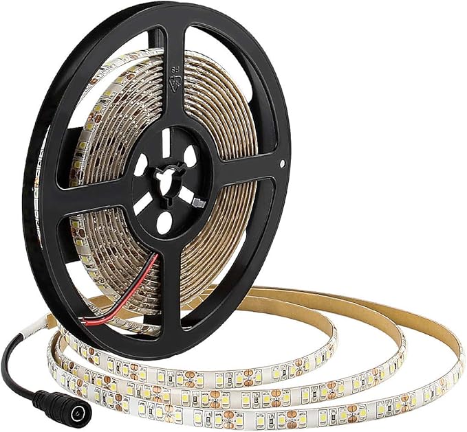 600 LEDs Light Strip Waterproof Cool White 7000K, SUPERNIGHT 16.4FT LED Rope Lighting Flexible Tape Decorate for Bedroom Boat Car TV backlighting Holidays Party (White)