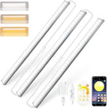 Daymeet Under Cabinet Lights, Super Bright Led Under Cabinet Lighting 3 Color Temperatures Dimmable 12 Inch Ultra Thin Cabinet Lights with Remote App Control, Led Light for Kitchen Closet (3 Pcs)