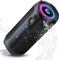 Portable Bluetooth Speaker, Bluetooth 5.4 Speaker,30W Dual Speaker with LED Display, Deep Bass, 30H Playtime, Colorful RGB Lights, IPX7 Waterproof,TWS pairing for Outdoor/Home/Party/Travel,Gift Ideas