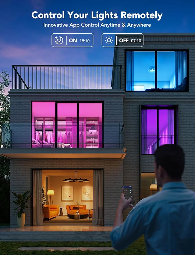 Govee Smart Light Bulbs 1200 Lumens, Color Changing Light Bulbs RGBWW Dimmable, Works with Alexa & Google Assistant, Color Bulb, 12W 85W Equivalent A19 LED Bulbs for Bedroom Living Room, 2 Pack