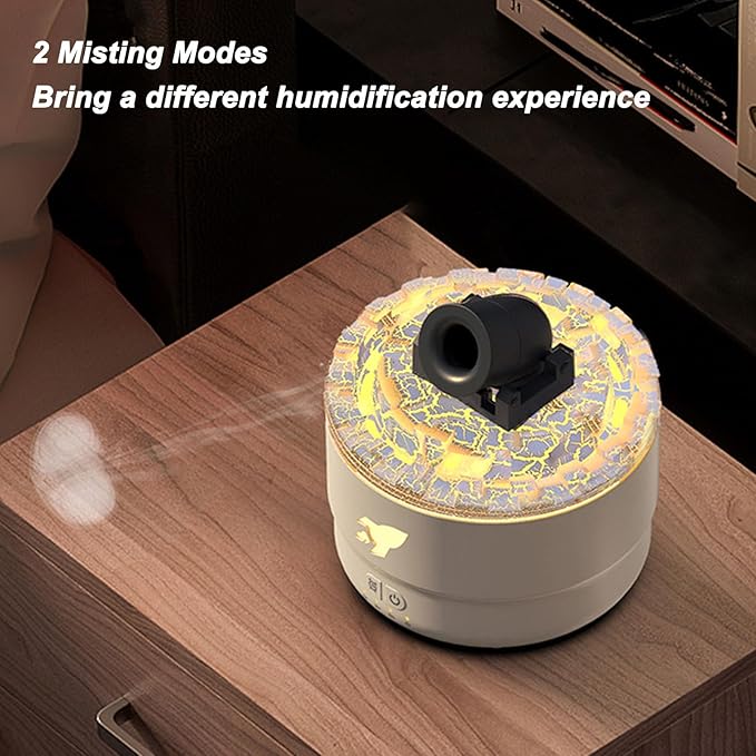 Aromatherapy Essential Oil Diffusers, 300ml High Mist Output Humidifiers for Large Room, with 7 Color LED Light, Quiet Air Diffuser Humidifier Night Light for Home (White)