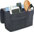 Bedside Caddy Organizer for Bunk Bed, Loft Bed, and Dorm, Storage for Phone, Tablet, Remote, Magazines, Water Bottle, Perfect for College Dorm Room Essentials – Warsaw Grey
