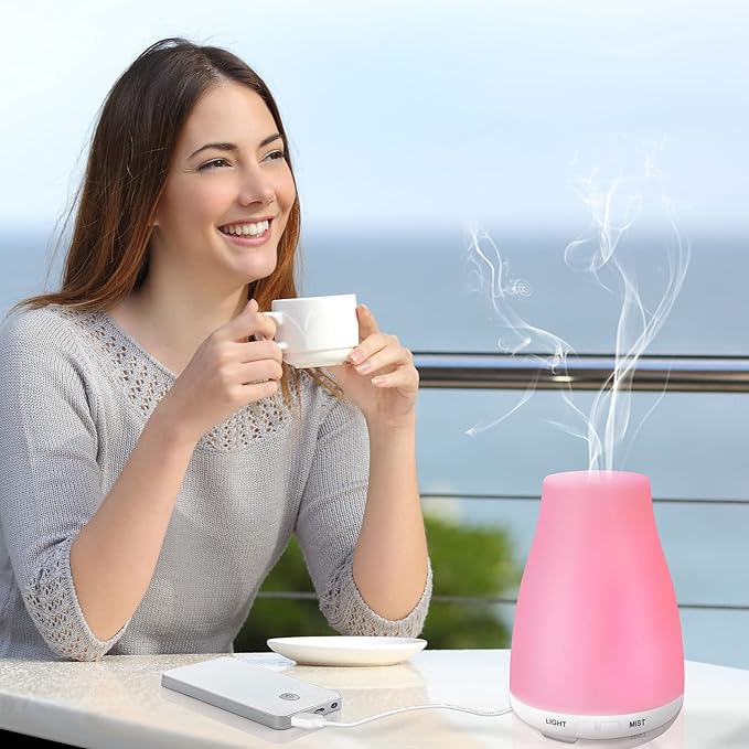 Humidifier for Bedroom Large Room, 9L/2.4Gal Top Fill Water Tank, KELOPA® Cool Mist Ultrasonic Air Humidifiers with Essential Oil, Adjustable 360° Nozzle, Quiet, for Home Baby room Office Plants
