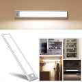 70-LED Motion Sensor Cabinet Light,Under Counter Closet Lighting, Wireless USB Rechargeable Kitchen Night Lights,Battery Powered Light,Uniform Light for Wardrobe