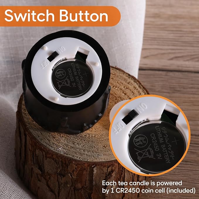 Eywamage Black Dripping Wax Flameless Votive Candles with Timer Batteries, Flickering 2x2 inch Small LED Candles Set of 6