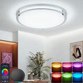 CINOTON 16 inch Smart Ceiling Light RGBCW, 40W LED Ceiling Light Fixture, 16 Million RGB & 2700K-6500K Adjustable for Bedroom Dining & Living Room Kitchen, Works with Alexa & Google Assistant, 1 Pack