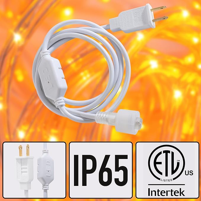 50ft Orange Rope Lights, Connectable for Indoor & Outdoor,110V Transparent Flexible Tube Lights,Waterproof Clear LED Rope Lighting for Outside, Deck, Patio, Pool, Camping, Bedroom Decor Landscape
