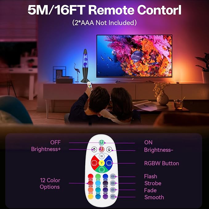 16" Black LED Liquid Motion Lamps, 17 Colors Changing Lamp with Remote, Mood Night Light for Kids Adults, Relaxing Nightstand Table lamp for Bedroom Living Room, Birthday Christmas Gifts (Blue Wax)