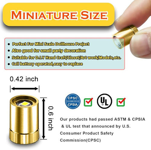 10 Pack Small Spotlight Battery Operated LED Lights, Warm White LED Wireless Miniature Spot Light for Artwork Painting,Jewelry Showcase Display,Closet,DIY Hand Craft (Multicolor Changing)