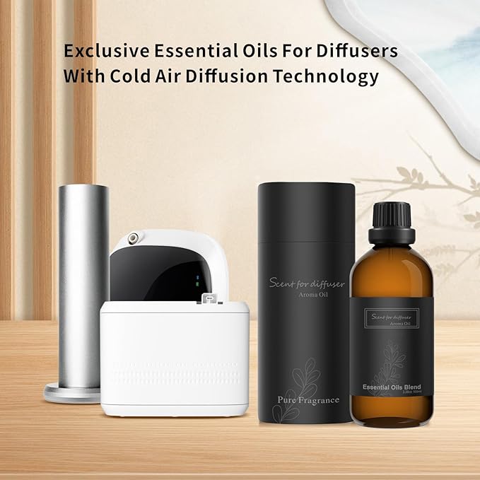 Aromatherapy Diffuser, Smart Scent Air Machine for Home, 850ML HVAC Scent Diffuser for Essential Oils,Waterless Aromatherapy Diffuser