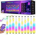 Music Sync LED Wall Lights, 10 Pack RGB Light Bars with App Control, USB Powered Beat Activated Lights for Gaming Room, Party, Home Decor