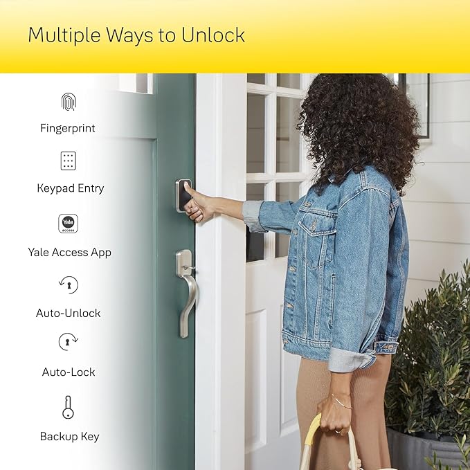 Yale Assure Lock 2 Touch Deadbolt, Oil Rubbed Bronze Key-Free Smart Entry Door Lock with Bluetooth Connected Keypad and Fingerprint Scanner for Code Entry (No Wi-Fi), YRD430-F-BLE-0BP