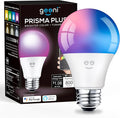 Geeni Prisma Plus 800 Dimmable Smart Light Bulbs with 2.4 GHz Wi-Fi Connectivity – Color-Changing & Tunable White, A19 LED Smart Bulb – Works with Alexa & Google, 1-Pack