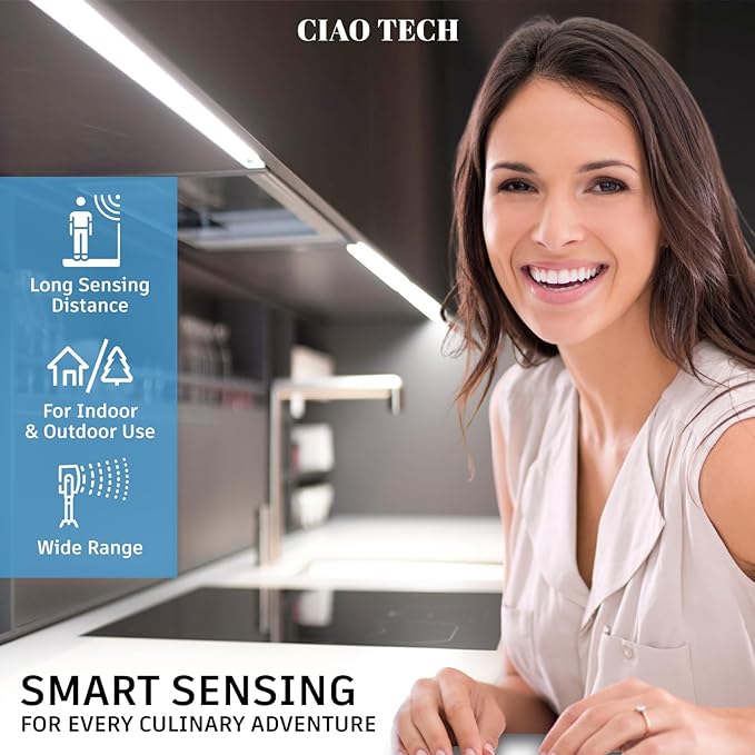 Motion Sensor Night Light Bar - Motion Sensor Closet LED Light: Adjustable Brightness, USB Rechargeable (400 MAh Battery), Multi-Mount Design