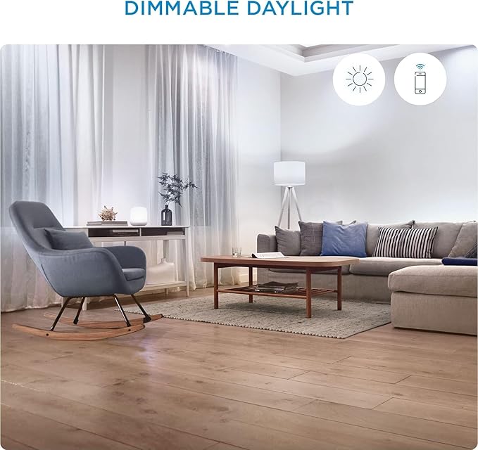 WiZ 60W A19 Dimmable Daylight (5000K) LED Smart Bulb - Pack of 2 - 800 Lumen - E26 - Indoor - Connects to Your Existing Wi-Fi - Control with Voice or App - Activate with Motion - Matter Compatible