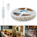 USB led Strip Light 5V,1.64ft CCT Tunable Strip Lights with Self Adhesive,Dimmable Strips 2800K-6500K for 3D Printer External Lighting,Cabine,Mirror,TV,Table Lighting,Home DIY