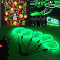 Ourbest EL Wire Lights Battery Powered, Wearable Led Wire Lights 5in1 neon String Light,DIY neon Sign kit Stay/Slow/Fast Flash Party Decoration 1M Green