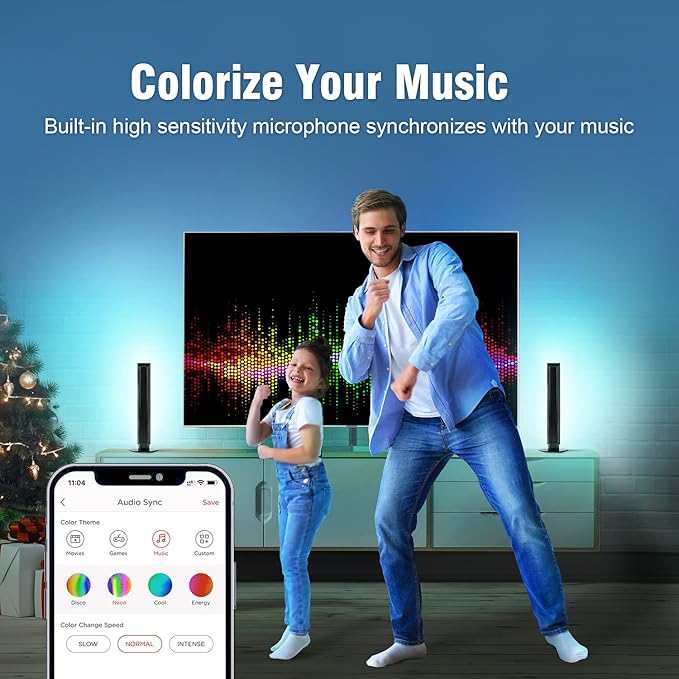 Sengled LED Play Light Bars & Multicolor Smart WiFi Lights, 2 Pack Base Kit, Multi-Mode Support for Movies, Games, Music and More, Dynamic Audio Sync Kit Compatible with Google Home & SmartThings