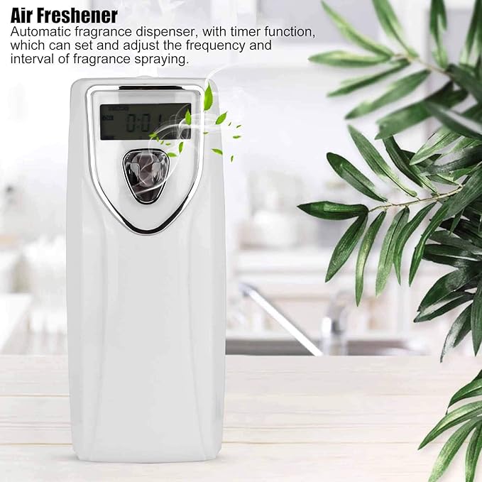 Automatic Air Freshener Dispenser, Fragrance Dispenser with Timer Wall Mount Air Freshener Perfume Sprayer Machine White