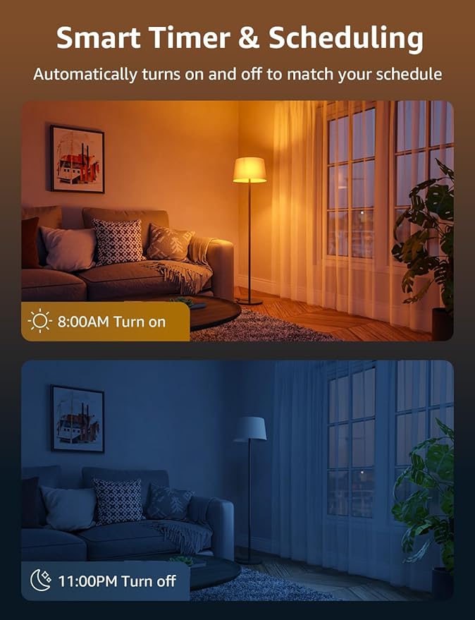 Lepro B3 AI Smart Light Bulbs - 1500LM 100W Equivalent A21 Bulb, WiFi & Bluetooth RGBWW Color Changing, Works with Alexa & Google Assistant, AI Voice Control by App, Music Sync, 2.4GHz Only (4 Pack)