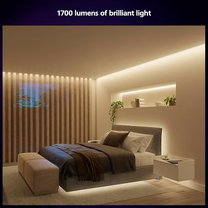 Philips Hue Indoor 16 Ft Smart LED Solo lightstrip Base Kit - 1 Pack - Control with Hue App - Compatible with Alexa, Google Assistant and Apple HomeKit