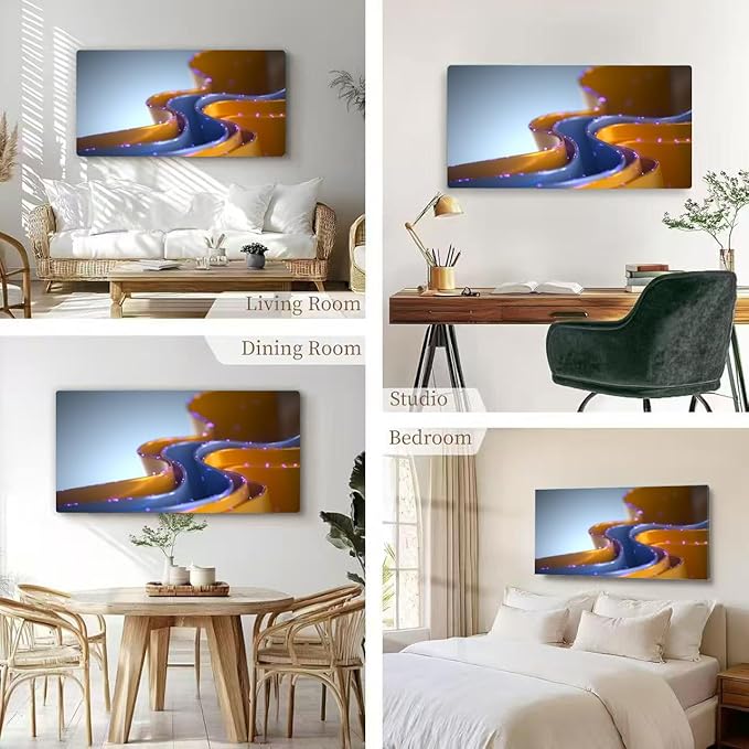 Wibinuki Wall Art Wall Decor Wall Paintings Da Analytics Artificial Intelligence Da Science Transmion for Living Room Bedroom Bathroom Home Decor Can Be Hung Directly 20"x 40"