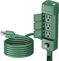 BN-LINK Outdoor Power Stake Timer, Dusk to Dawn Sensor for Outdoor Lights, 6 Grounded Outlets, 6ft Extension Cord, 1875W/15A,Christmas Decorations, ETL Listed