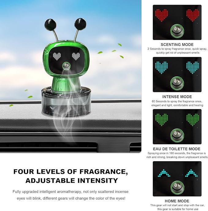 Smart Car Aroma Diffuser – AI Intelligent Automatic Fragrance Dispenser | Wireless Car Perfume Device with Adjustable Concentration | Universal Vehicle Essential Oil Diffuser for Interior Freshness