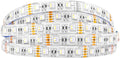 BTF-LIGHTING 5050 RGBW RGB+Warm White(2700K-3000K) 4 Colors in 1 LED Tape Light DC12V 5m 16.4ft 60LED/m Multi-Colored IP65 White 12mm PCB for Bedroom Kitchen Home Decoration(No Adapter or Controller)