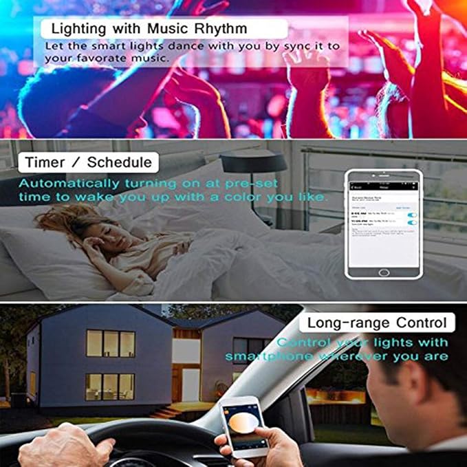 Goldwin Smart Single Color LED Lights Strip Controller WiFi Bluetooth Light 5050 2835 Control Box Compatible with Alexa Google Home siri(1)
