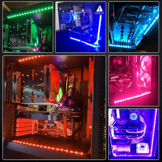 ALITOVE PC RGB LED Strip Light for Storefront Business Bluetooth APP Control LED Modules for Signs 40ft 80PCS 5050 SMD LED IP65 Waterproof Module Light for Window Store Advertising Decor, 4pcs