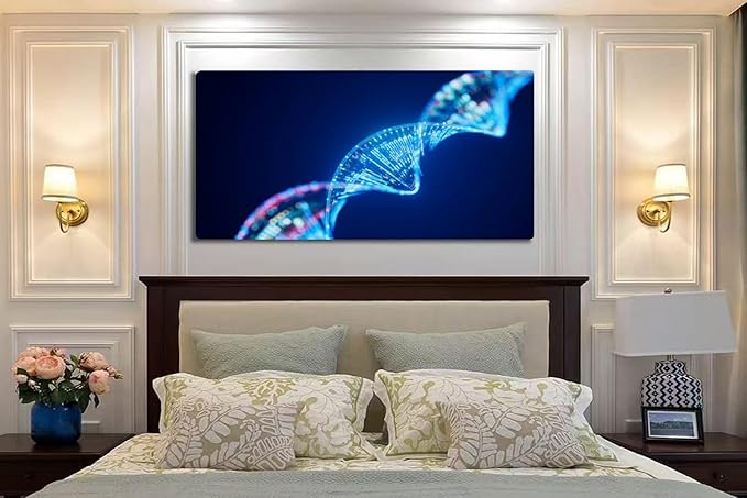 Wibinuki Wall Art Wall Decor Wall Paintings Artificial Intelligence in Healthcare, AI Health, healthcare provider for Living Room Bedroom Bathroom Home Decor Can Be Hung Directly 20"x 40"