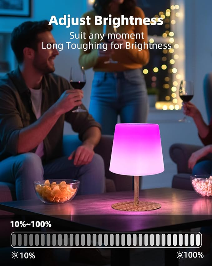 EZVALO Spa-Like Shower Lamp – Waterproof Bathroom Lamp with Remote, Rechargeable Cordless Mood Light, 3 Color Temps & 80 RGB Colors for Relaxing Bathroom & Bathtub Experience (1 Pack)