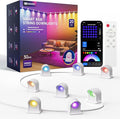 Smart RGBW+IC String Downlights, 20ft with 30 LED String Lights, 111 Scene Modes, Music Sync Color Changing Indoor Wall Light Fixture for Party, Christmas Birthday, APP/Voice/Remote Control