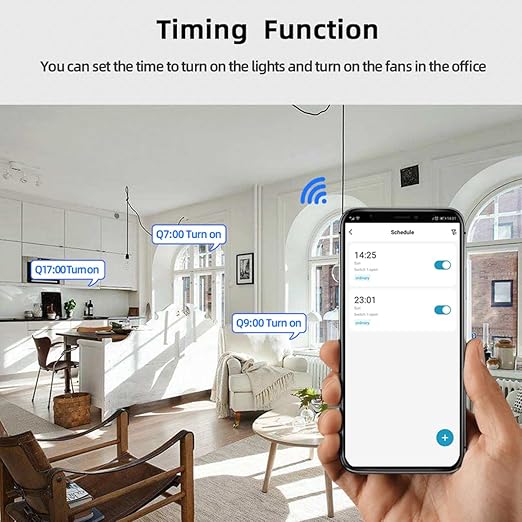 WiFi Electric Linear Actuator Controller, 2 Channel DC12V 24V, Tuya Smart WiFi Relay Switch,Dry Contact Passive Output Switch Compatible with Alexa and Google Home