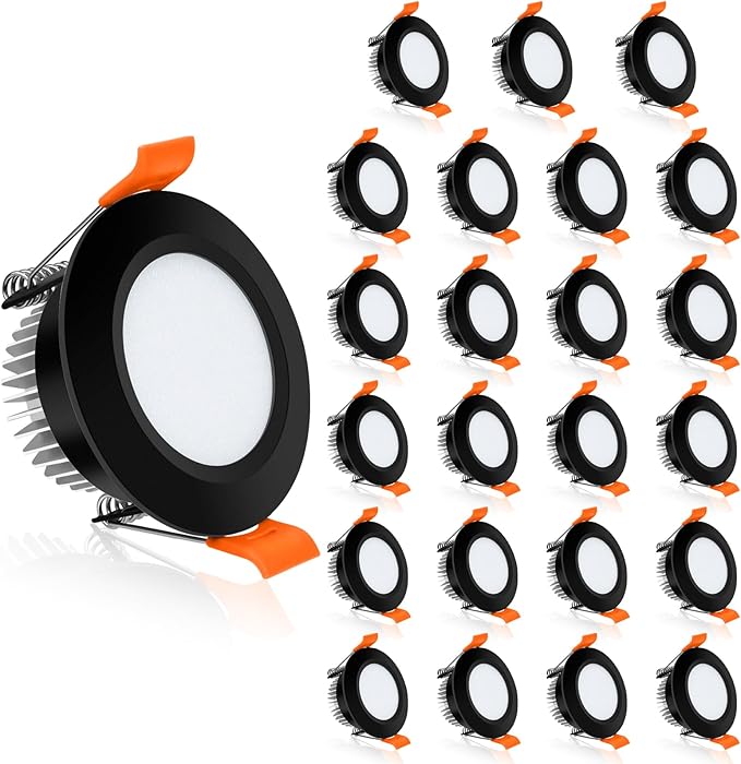 YGS-Tech 2 Inch LED Recessed Lighting, Dimmable Downlight 3W(35W Halogen Equivalent), CRI80, 5000K Daylight White Ceiling Light with LED Driver (24 Pack)