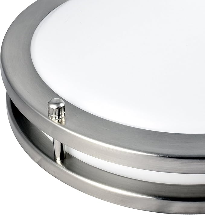 LUXRITE LED Flush Mount Ceiling Light, 10 Inch, Dimmable, 4000K Cool White, 1000 Lumens, 14W Ceiling Light Fixture, Energy Star & ETL - Perfect for Kitchen, Bathroom, Entryway, and Closet