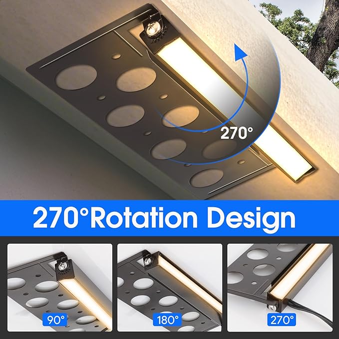 Energetic 7 Inch Retaining Wall Lights, Outdoor LED Step Lights, 4W Low Voltage Landscape Lighting, Waterproof Hardscape Lighting, 12V-24V AC/DC, 3000K Warm White, with Wire Breakers, FCC, 12 Pack