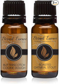 Eternal Essence Oils 2 Pack 10ml Premium Fragrance Oil - Roasted Oatmeal Stout & Butterscotch Cookie Dough - for Candle, Soap Making, Aromatherapy, Diffusers, Home Care, & Humidifiers
