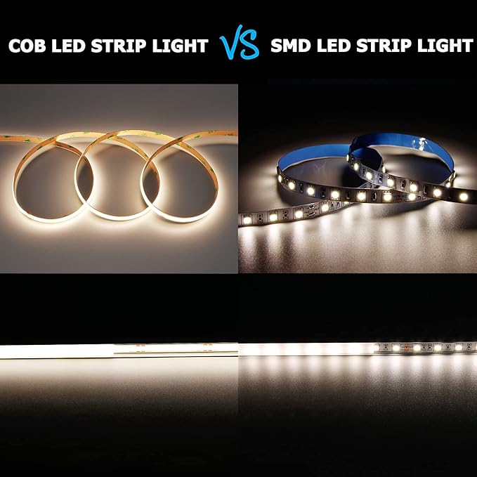 DC 5V USB COB LED Strip Light Natural White 4000K Dimmable IP65 Waterproof CRI 93+ USB Powered 6.6ft/2M 640LEDs with Dimmer High Brightness Flexible LED Tape Lights