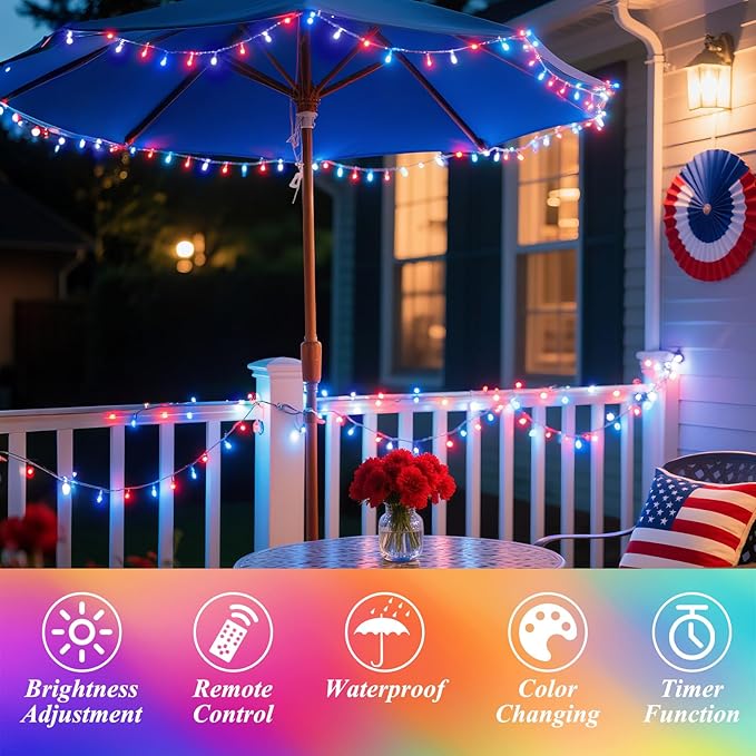 164FT 500LED Christmas Lights Color Changing, 35 Colors Easter String Lights with Remote, Waterproof Twinkle Fairy Light Clear Wire for Bedroom Easter Indoor Outdoor Holiday Party