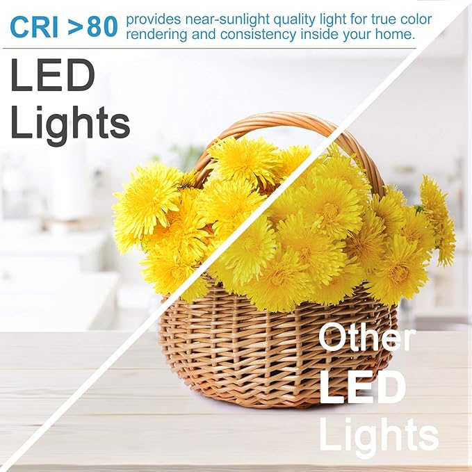 YGS-Tech 2 Inch LED Recessed Lighting, Dimmable Downlight 3W(35W Halogen Equivalent), CRI80, 2700K Ultra Warm White Ceiling Light with LED Driver (10 Pack)