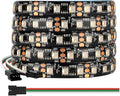 BTF-LIGHTING WS2814 IC RGBW RGB+Cool White(Similar WS2812B) Addressable DC12V 16.4FT 84LED/m 28pixel/m 4 Colors in 1 Dream Color LED Strip 12mm Width PCB IP65 for Home Decor(No Adapter or Controller)