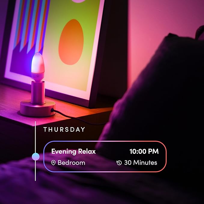 LIFX E12 Candle Color Wi-Fi Smart LED Light Bulb, PolychromeColor, Multi-Zone Dimmable, No Hub Req, App & Voice Control, Compatible with Alexa, Apple HomeKit, Google Assistant & Microsoft Cortana