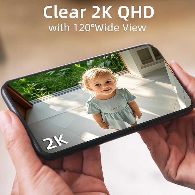 5G/2.4GHz WiFi Security Cameras Wireless Outdoor,2K Battery Home Security Camera with AI Detection,Siren, Surveillance Indoor Home Camera, Color Night Vision,2-Way Talk,IP65, Cloud/SD, Works Alexa