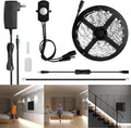Sensky Dimmable Motion Sensor LED Strip Light Under Cabinet Lighting Kit, LED Strip Light with Motion Sensor, FCC Listed Power Adapter for Gun Safe Light,Shelf, TV Wall Lighting (8.2FT,6000K-6500K)