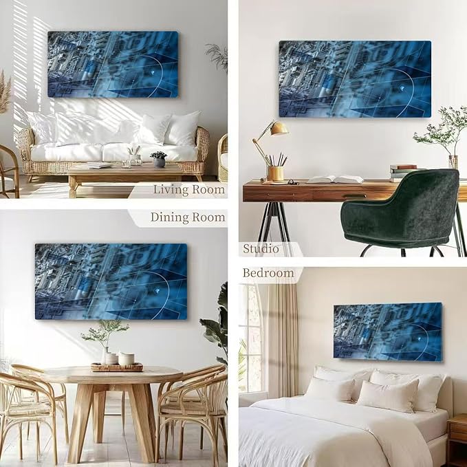 Wibinuki Wall Art Wall Decor Wall Paintings Cyber crimes for Living Room Bedroom Bathroom Home Decor Can Be Hung Directly 20"x 40"