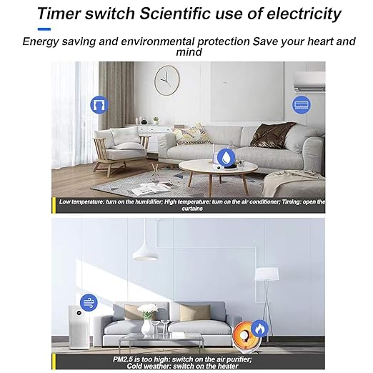 10A Wireless Smart Switch, Wi-Fi Light Switch Compatible with Alexa & Google Home & SmartThings, FCC Certified, No Hub Required Support DIY Module(4 Pack)