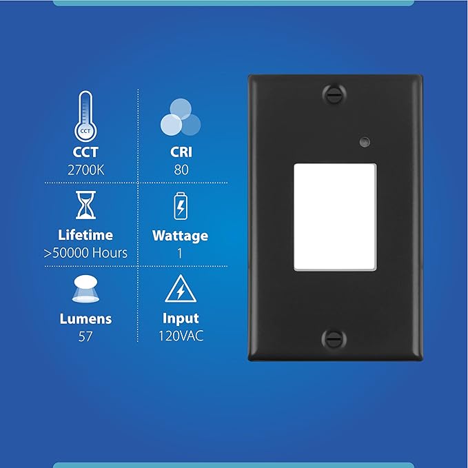NICOR Lighting STP2 Frosted Black LED Step Light with Photocell (STP2F120BKPC)
